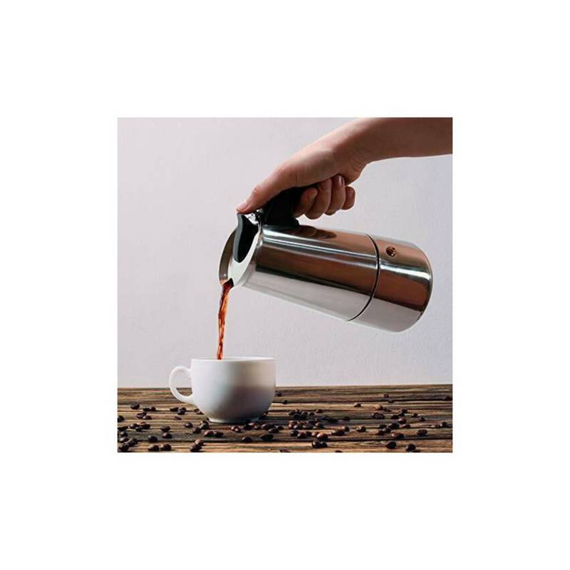 Cafetera Italiana 9 Tazas acero inoxidable espresso Maker