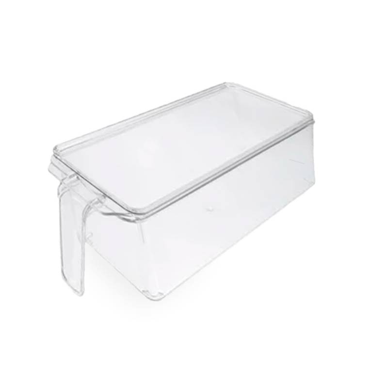 GENERICO Organizador Refrigerador Transparente Con Tapa Y Mango