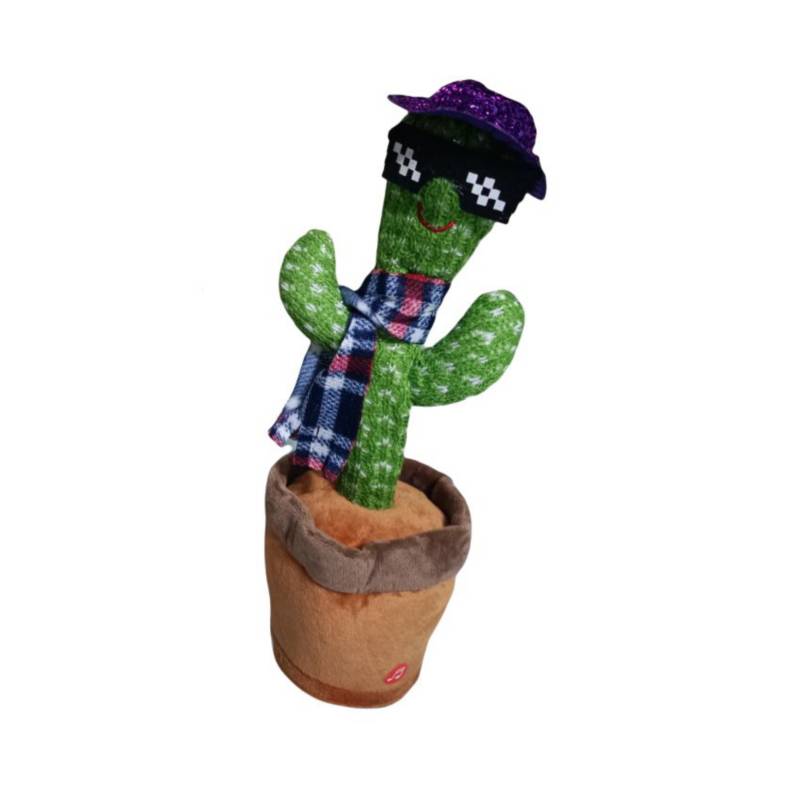 Cactus bailarín con ropa Cool musical canta baila repite voz