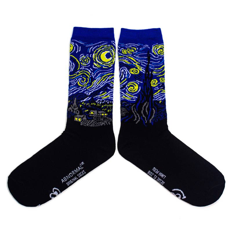 Medias Largas Algodón Abnormal Socks Noche Estrellada Van Gogh