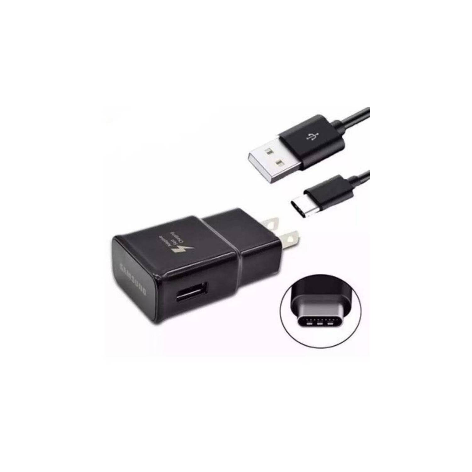 Cargador carga rápida s9 Cable Tipo-C Negro GENERICO