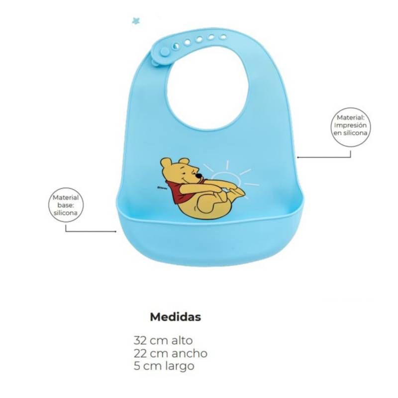 Babero De Silicona Para Bebé Con Bolsillo Bebesitos