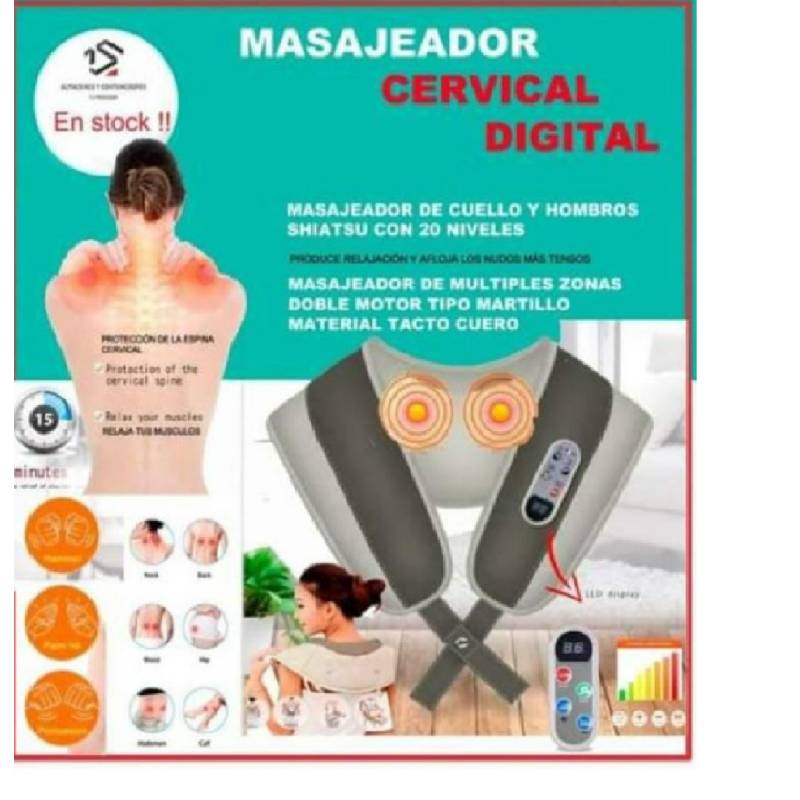 Masajeador Espalda Portatil Cuello Hombro Multifuncional