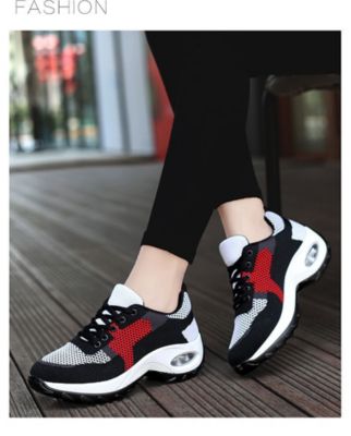 Zapatillas para caminar mujer - rojo BLWOENS