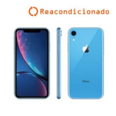 iPhone 12 64GB Azul Reacondicionado Grado A + Audífonos Genéricos