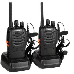 SEISA - Walkie talkie radio pack 2 unid portatil transmisor receptor