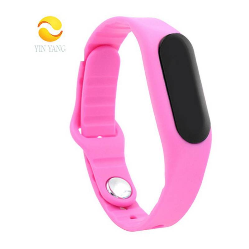 Reloj pulsera fitness unisex led digital de silicona - rosado GENERICO