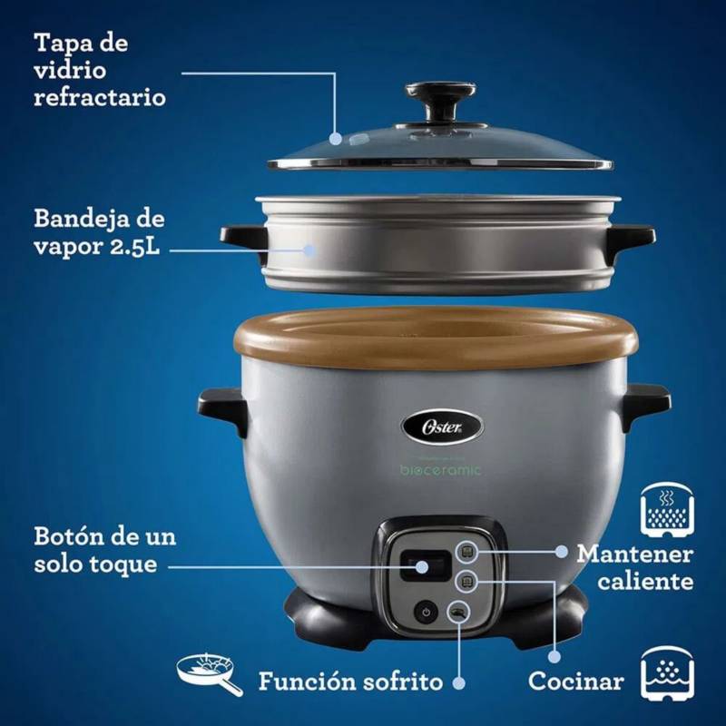 Olla Arrocera Electrolux Multiusos ECC20 1.8L Negra