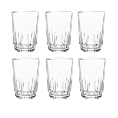 Set de 6 Vasos de Vidrio Lisos Cristal INSPIRA