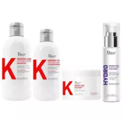 BAOR PROFESSIONAL - Shampoo + Acondicionador + Mascarilla + Hydro Baor K Keratin Care