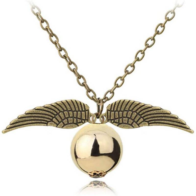 Collar Snitch Dorada de Harry Potter Cosplay Accesorios HP Joyas