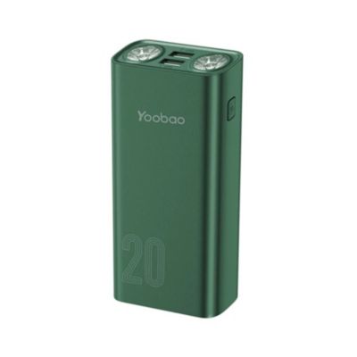 Bateria Portatil Yoobao 20000mAh Carga Rapida 22W color verde YOOBAO