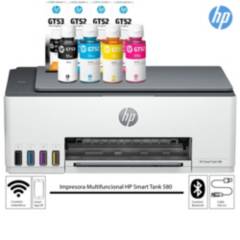 HP - Impresora Todo-en-Uno HP Smart Tank 580 Multifuncional Inalambrico