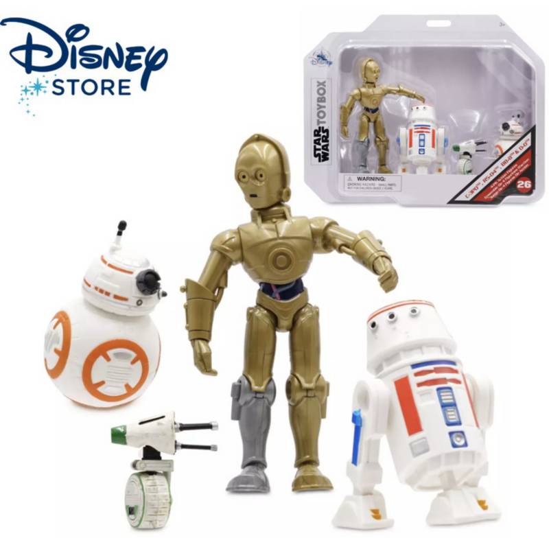 DISNEY - Disney Star Wars - Set de 4 figuras C-3PO, R2-D4, BB-8 y DO