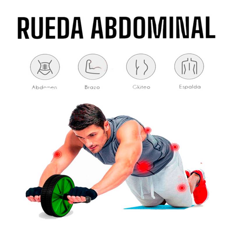 Rueda Abdominal Ejercicio Gym Con Almohadillas Alfombra IMPORTADO