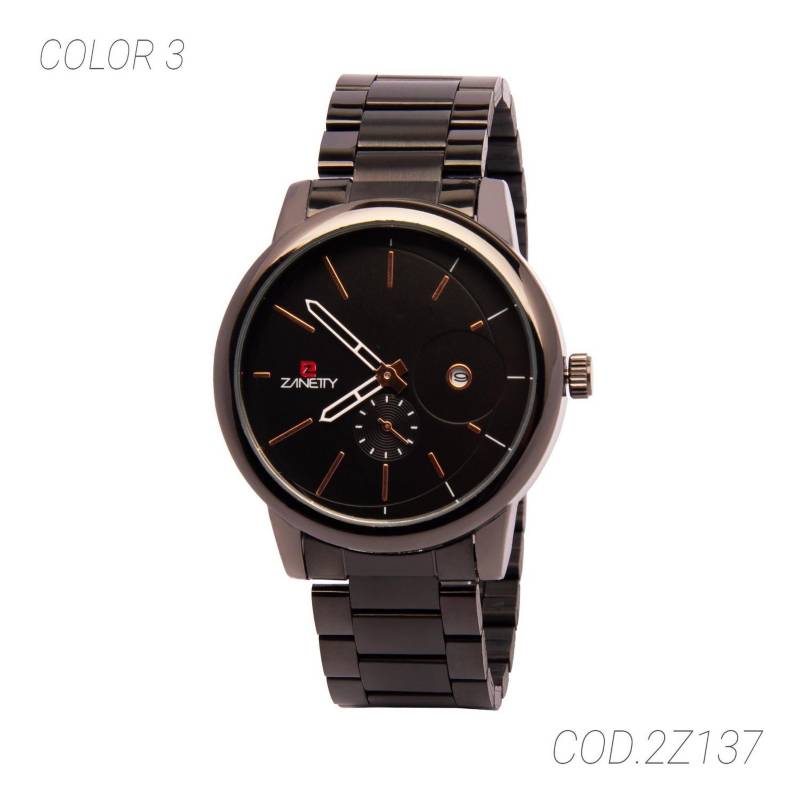 Reloj Hombre Elegante con Correa de Cuero Yazole 332 Negro Marrón YAZOLE