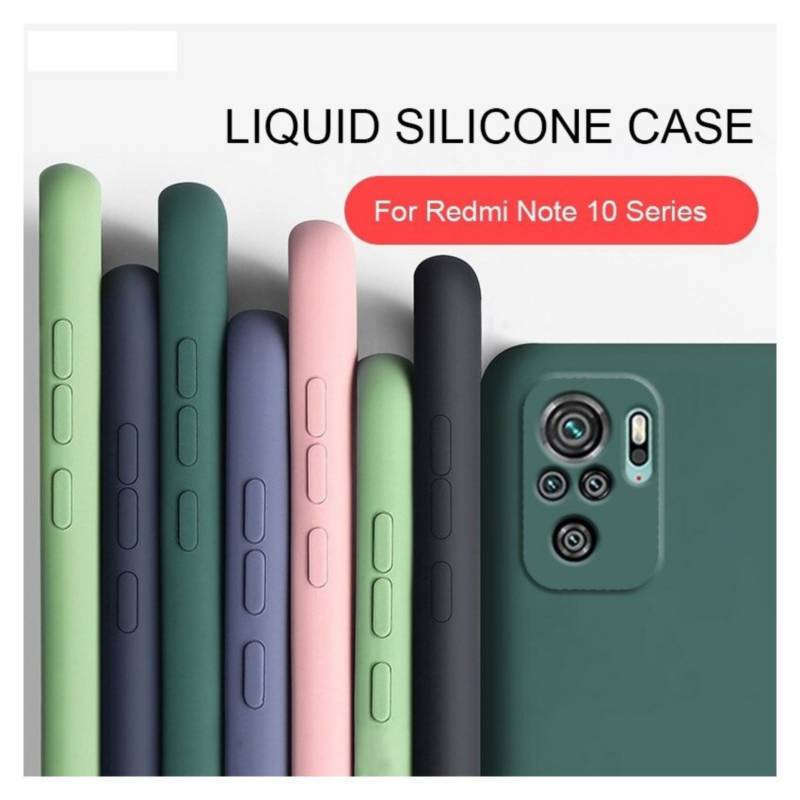 Xiaomi Redmi Note 10 Pro Funda Gel Tpu Silicona Líquida Rosa