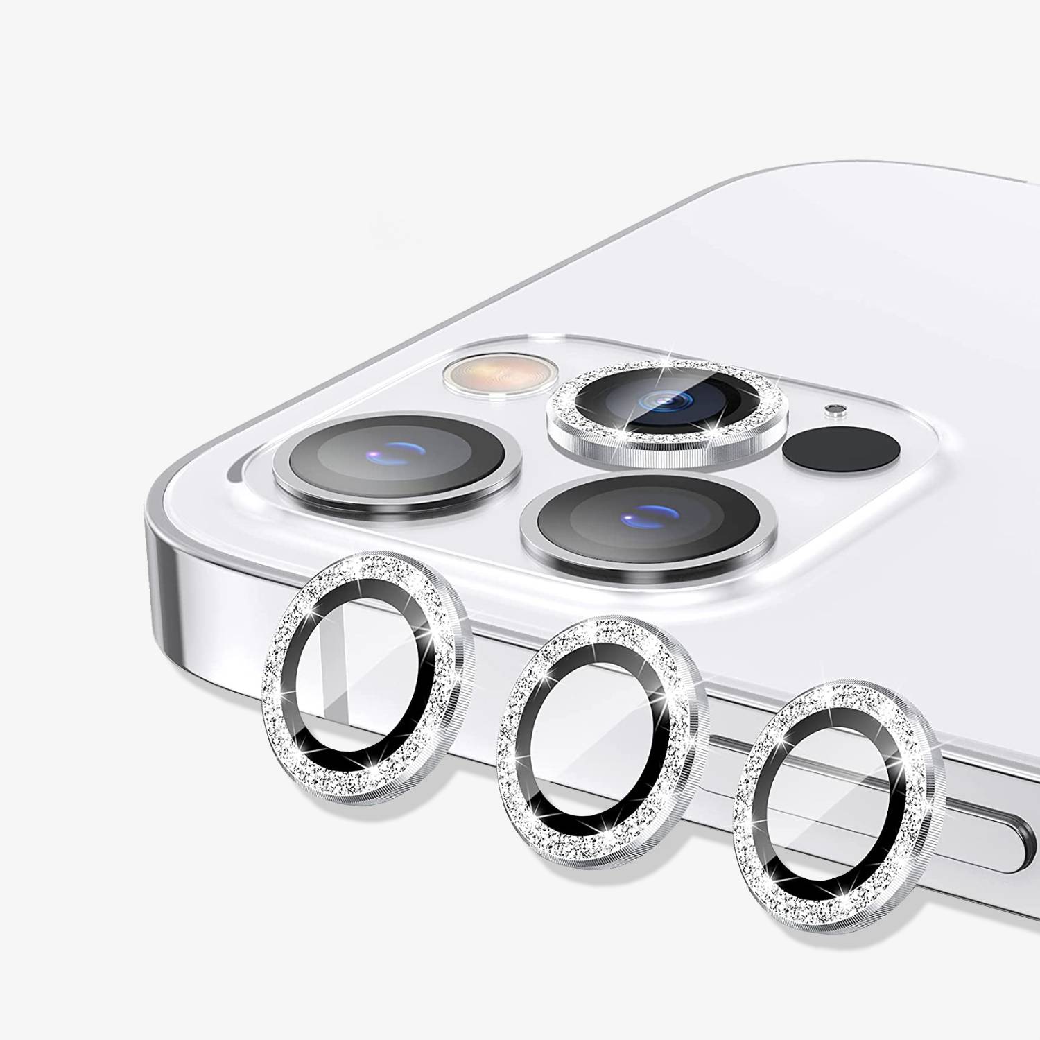 Vidrio Templado Protector Lente De Camara Para iPhone 13 /13 Mini Silver