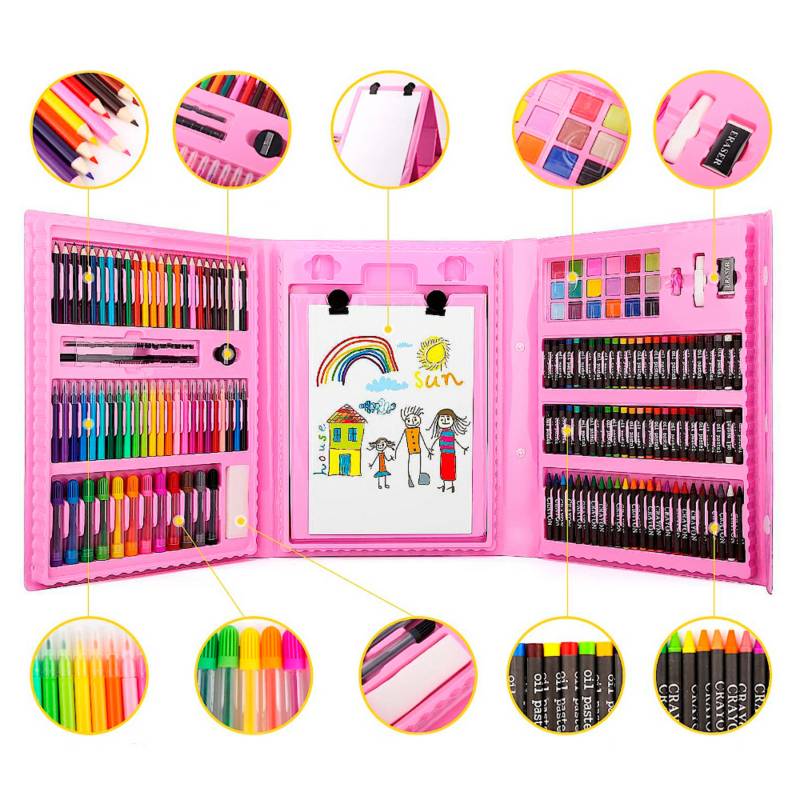 Set de arte Kawaii 208 piezas - Sharwinn