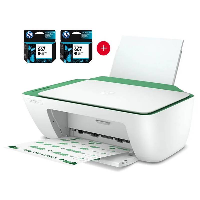 Impresora Multifuncional HP DeskJet Ink Advantage 2375 +2 Cartuchos HP HP