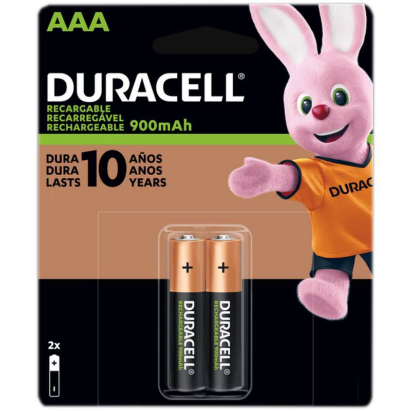 Pilas Recargables Duracell Aa 2 Unidades