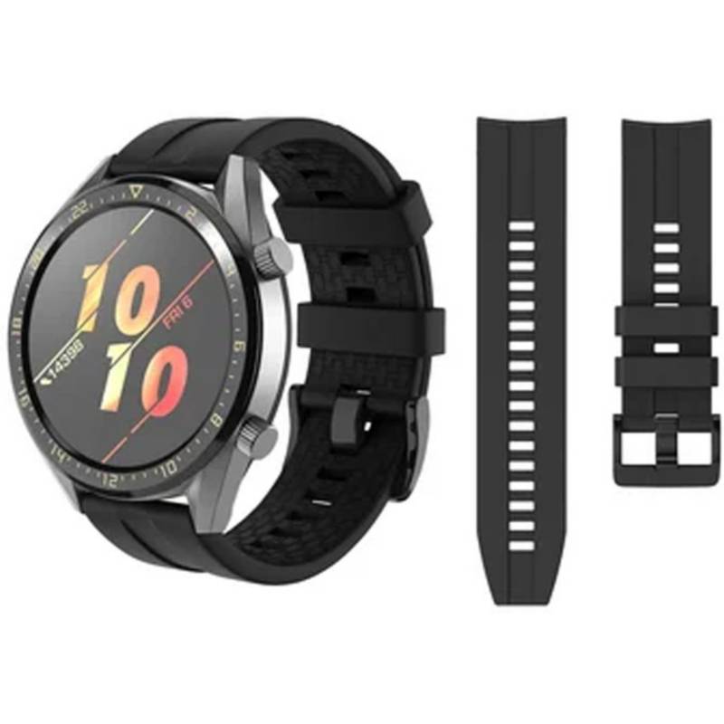 Correa Silicona de 22mm para Samsung Galaxy Watch 46mm - Negro GENERICO
