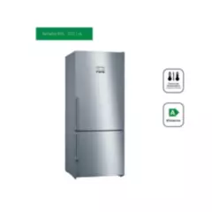 BOSCH - Refrigeradora Bosch KGN76AI40B Bottom Freezer 521 Litros No Frost Acero Inoxidable