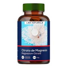 01 Frasco De Citrato De Magnesio 90 Cápsulas Lima Naturals