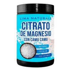 01 Pomo De Citrato De Magnesio 500 Gramos Lima Naturals