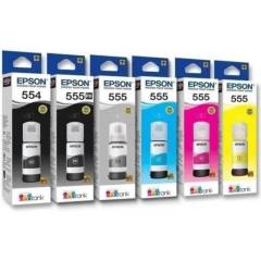 EPSON - Kit tinta epson t555 y t554 originales para l8160 - tiet555 tiet554