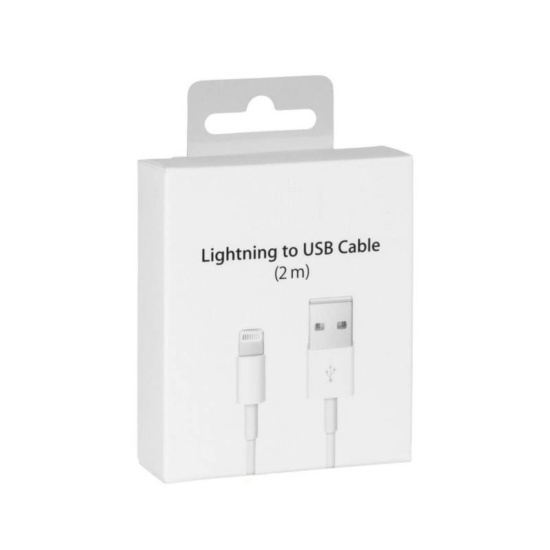 Cargador Iphone 5w + Cable 1m Lightning 5 6 7 8 X 11 Genérico