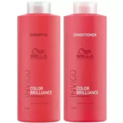 WELLA - Shampoo 1000ml + Acondicionador 1000ml Wella Invigo Brilliance