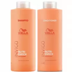 WELLA - Shampoo 1000ml + Acondicionador 1000ml Wella Invigo Nutri Enrich