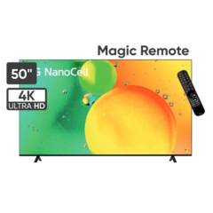 Televisor LG NanoCell 50 UHD 4K Smart TV ThinQ AI 50NANO75SQA NEGRO