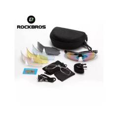 ROCKBROS - Gafas de sol polarizados uv400 c/  05 lentes itercambiables