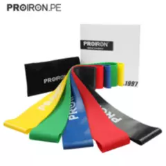 PROIRON - Set de 5 bandas de latex antideslizantes PROIRON