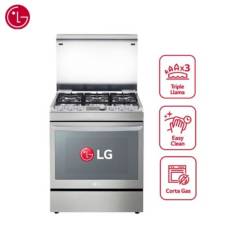 LG - Cocina a Gas LG RSG315T con 6 Hornillas Acero inoxidable