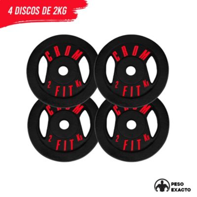 Discos para mancuernas gimnasio peso exacto - 5 KG ALPHA GYM