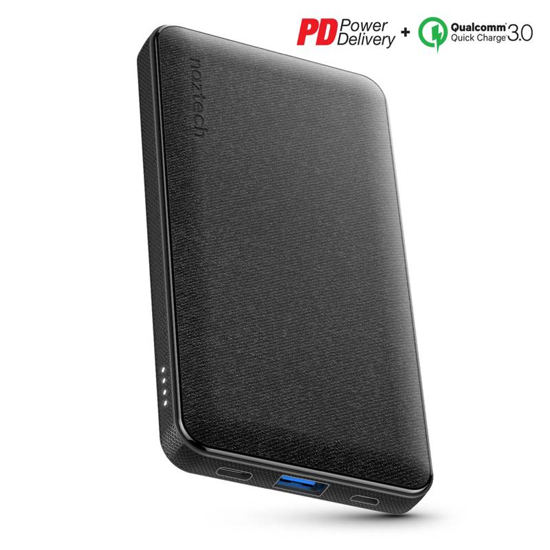 NAZTECH - CARGADOR NAZTECH 10000mAh FAST CHARGE CON 18W PD + QUICK CHARGE 3.0