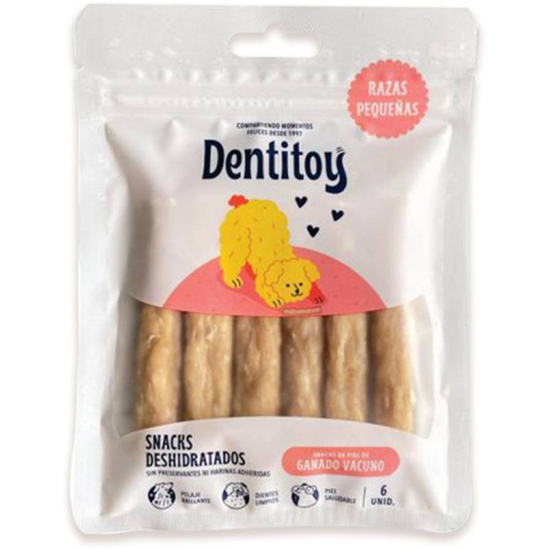 DENTITOY - Baby Barritas para Perros x 6 unidades Dentitoy Sabor Carne