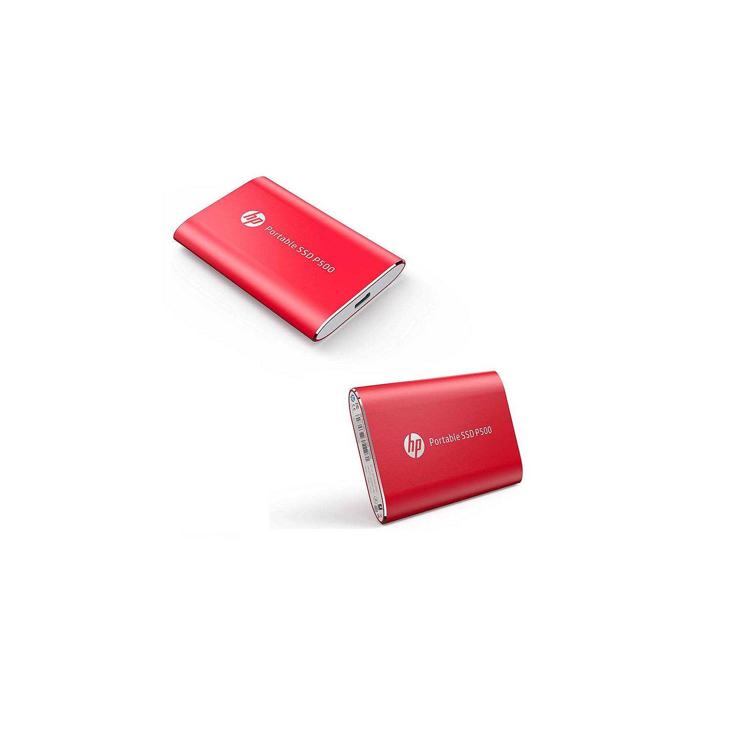 Disco Duro Externo HP P500 500GB SSD USB 3.1 Tipo C Rojo