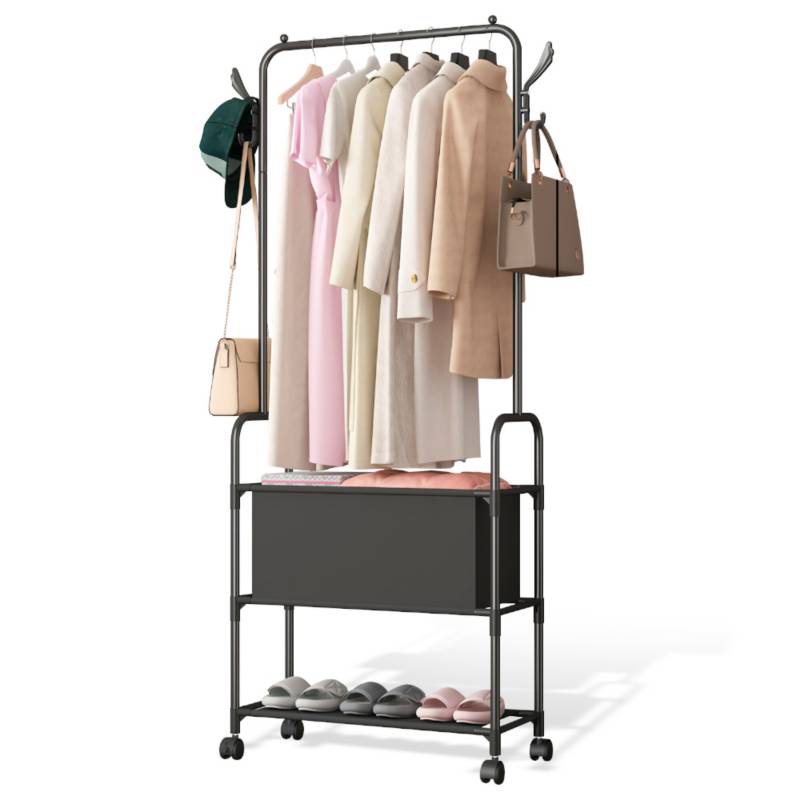 Perchero Colgador Ropa Organizador Closet Madera Armable