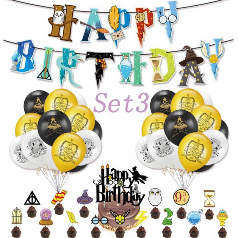 Kit decoración para cumpleaños Harry Potter