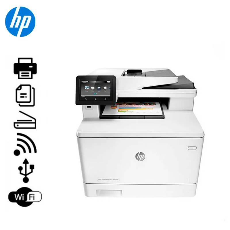 HP - Impresora Multifuncional HP Color LaserJet Pro M479fdw ADFDUPLEX