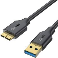Cable micro usb 3.0 de 3 pies, qgeem usb 3.0 a a micro b cargador de cable compatible con samsung galaxy s5, note 3, note pro 12.2