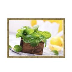 Cuadro Fresh Mint in box Beige 30x45 cm