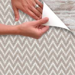 Cobertor Creativo Auto Adhesivo Con-Tact® Tejido Chevron Color Piedra