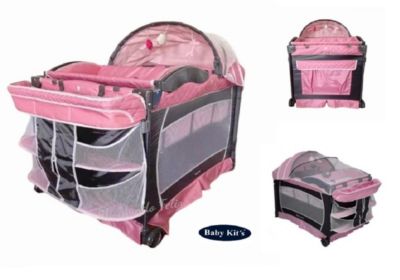 Cuna para Bebe Tull Completo Arabe Vibrador Pink BABY