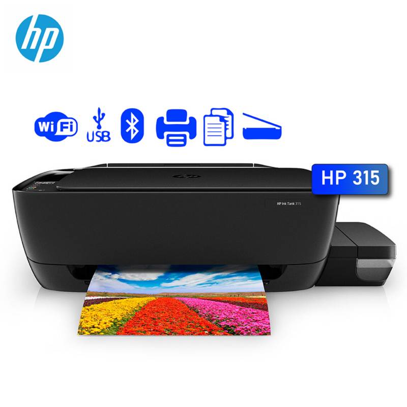 Impresora Multifuncional Hp Ink Tank 315 Sistema Continuo Hp 7748