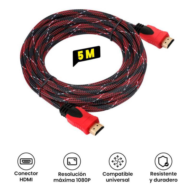 Cable HDMI 5m - Alquiler de material Audiosivual